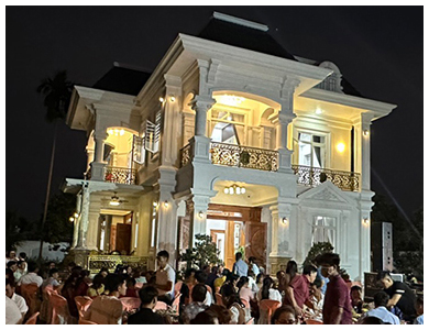 Thiết kế thi công biệt thự mái mansard 2 tầng đẹp tại Thuận An