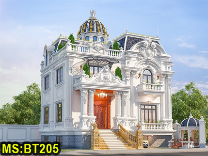 Mẫu biệt thự tân cổ điển 2 tầng kết hợp lâu đài đẹp tại Biên Hòa