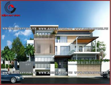 Thiết kế biệt thự phố 2 tầng đẹp mới nhất tại Kon Tum